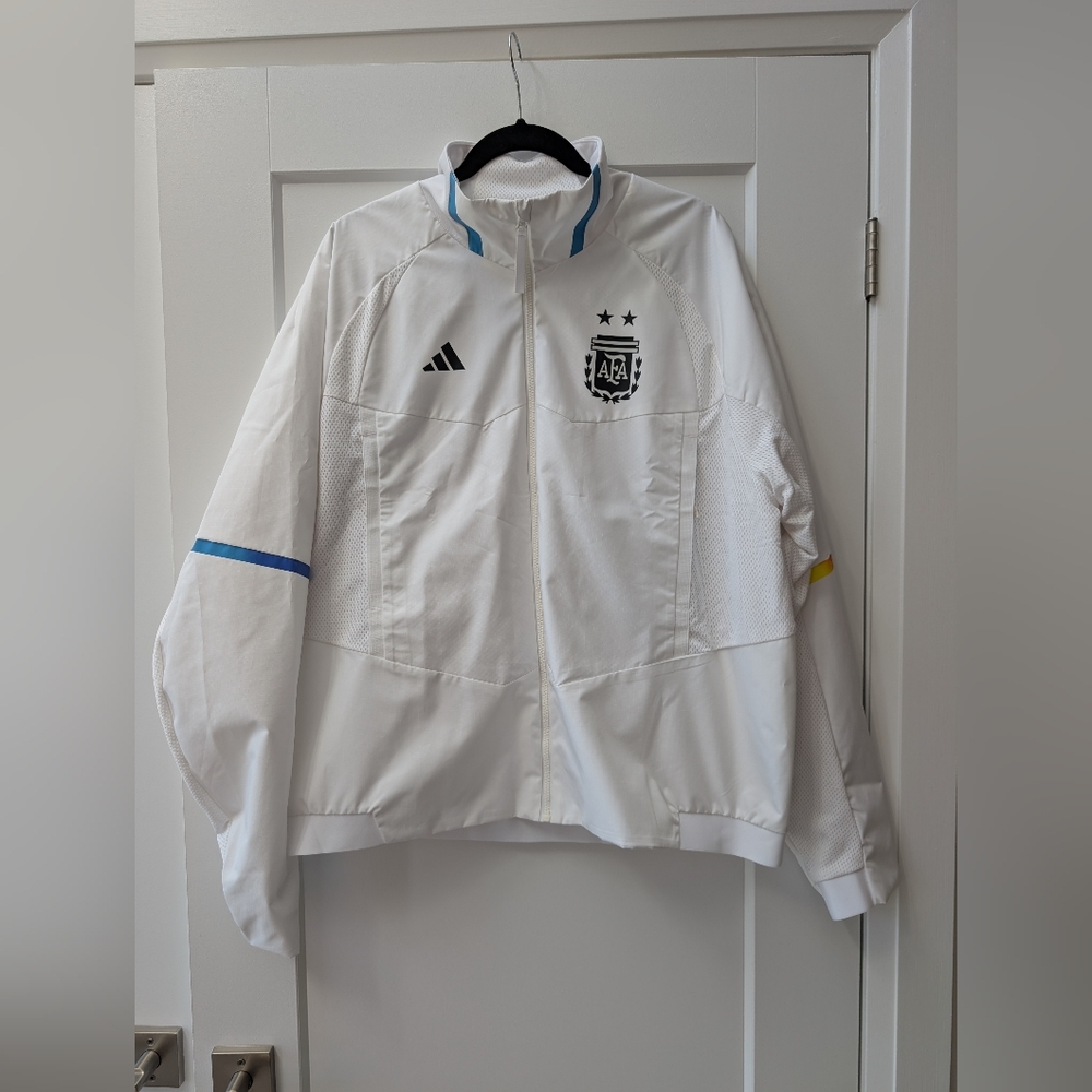 Adidas Argentina 2022 Worl Cup Game Day Anthem Jacket Messi